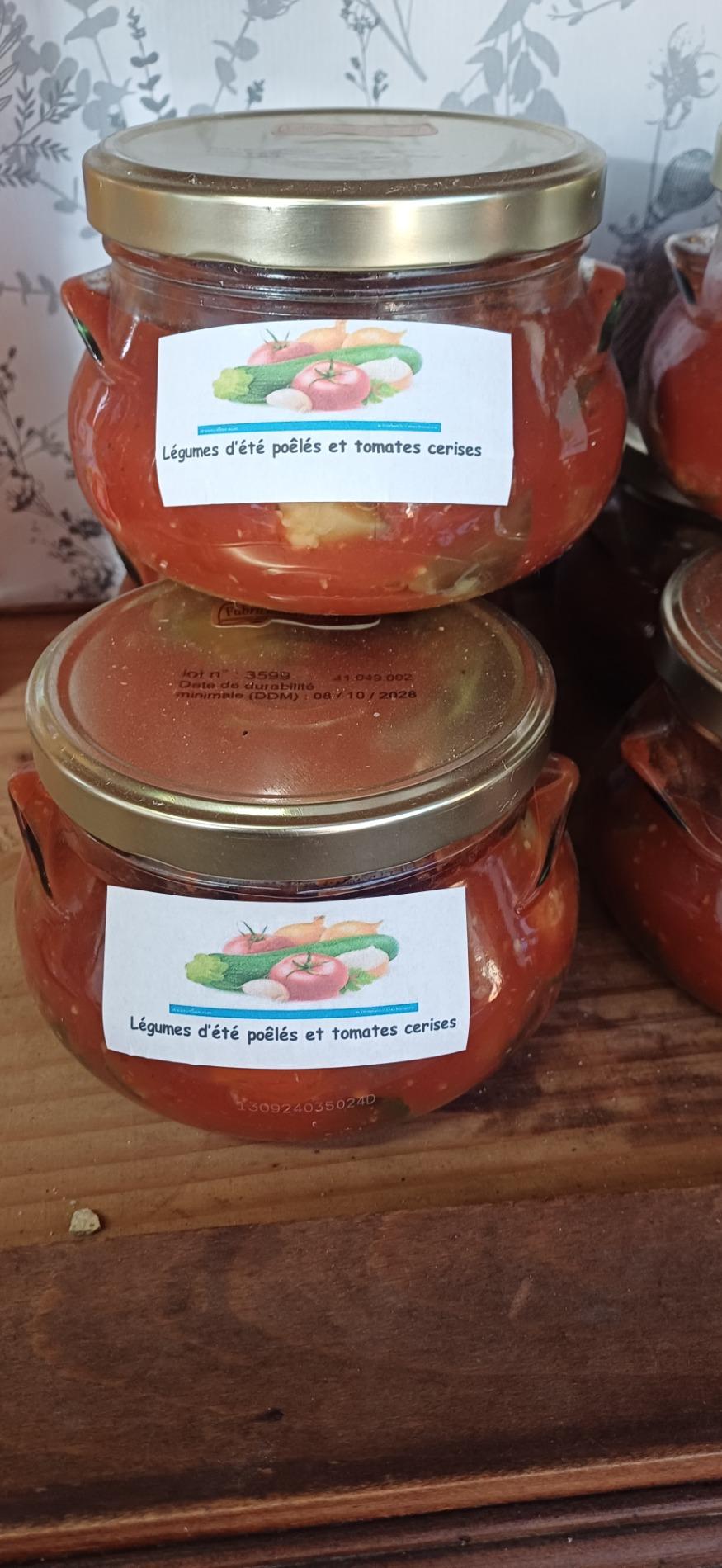 Legumes d'été et tomates cerise